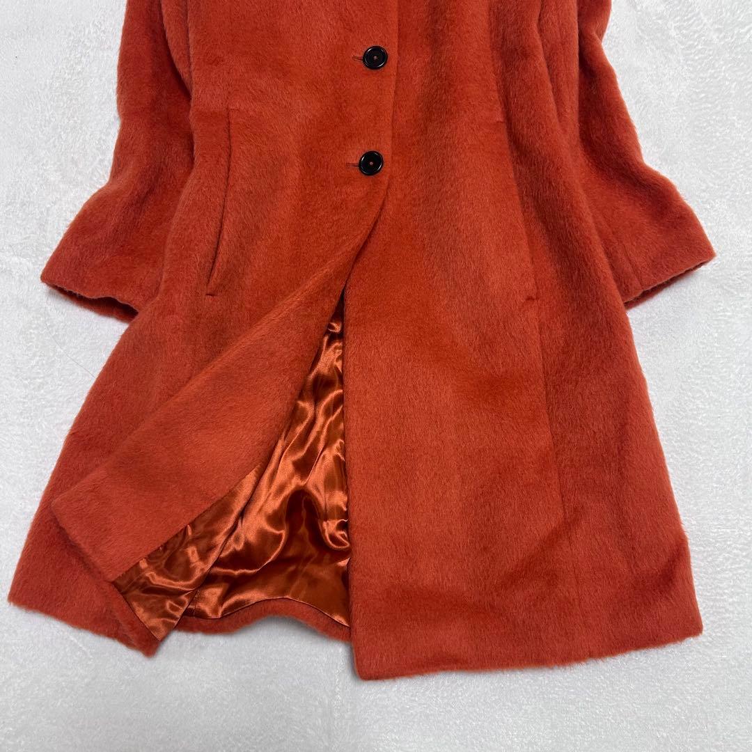 美品✨マックスマーラ✨ペニーブラック　モヘア 綺麗　ふんわりシャギーコート　42