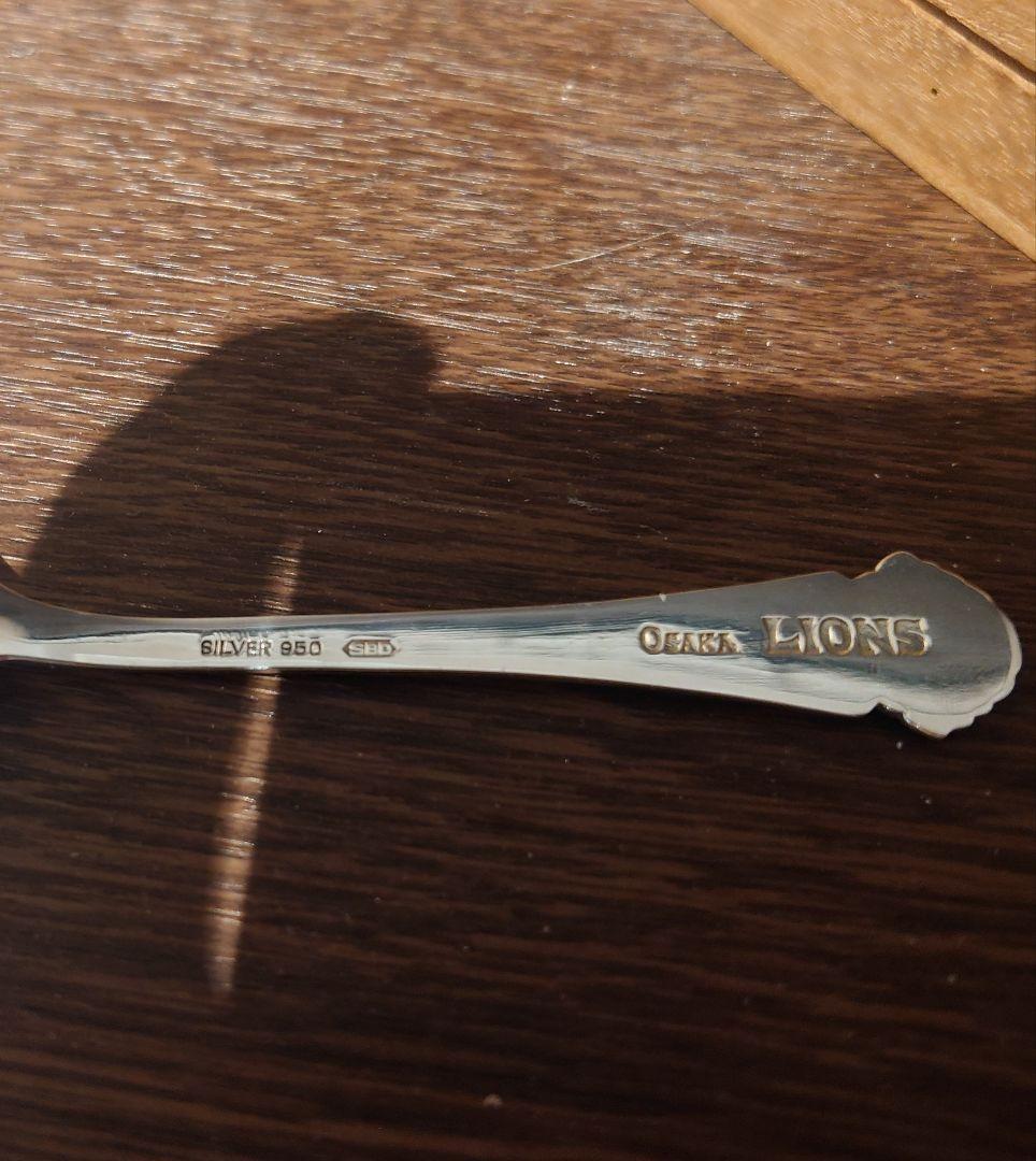 銀製17g シルバー950スプーン 木製ボックス付き