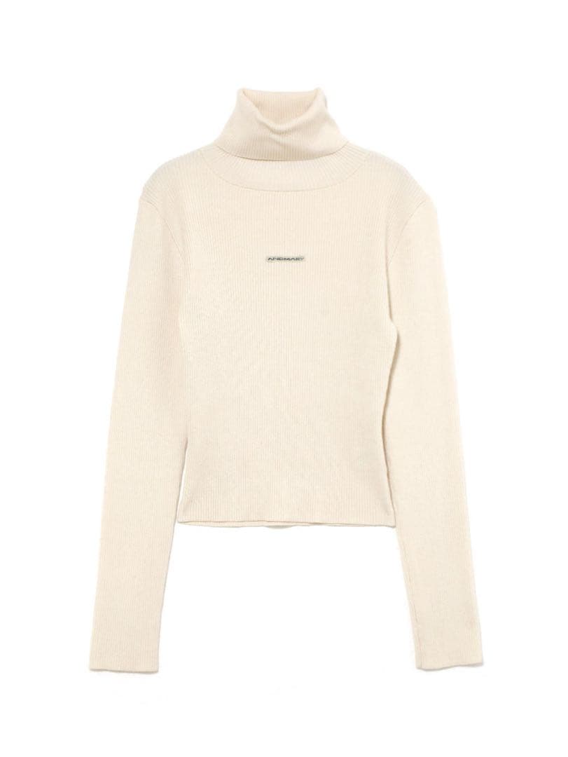 トップス Andmary Mary turtle knit tops ivory