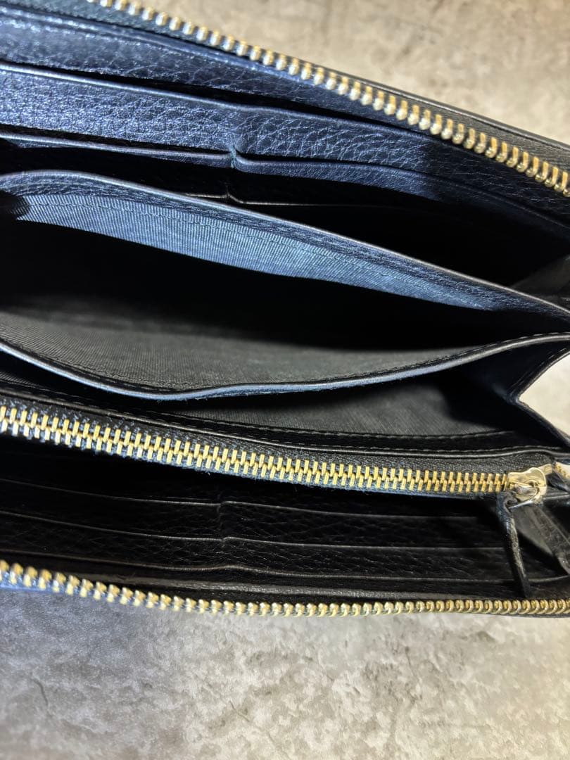 GUCCI グッチ ソーホー ラウンドファスナー長財布 308280・0416