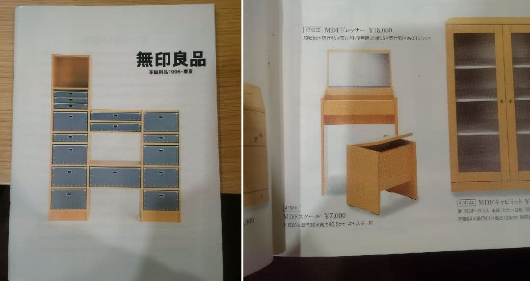 (送料込)無印良品　ドレッサー　鏡台　机　デスク