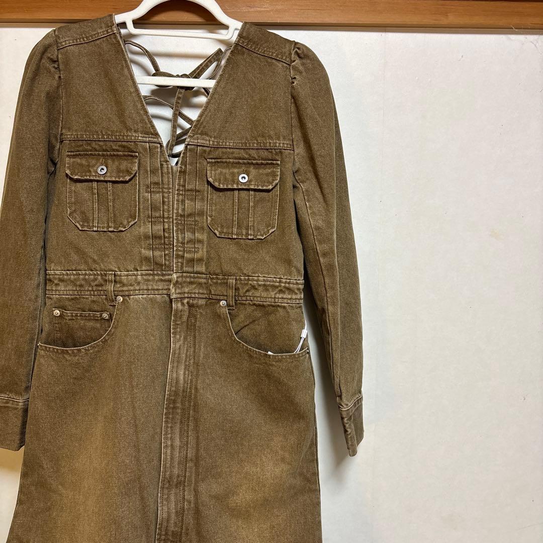 最終価格　新品AMERI ADORABLE BACK RIBBON DENIM