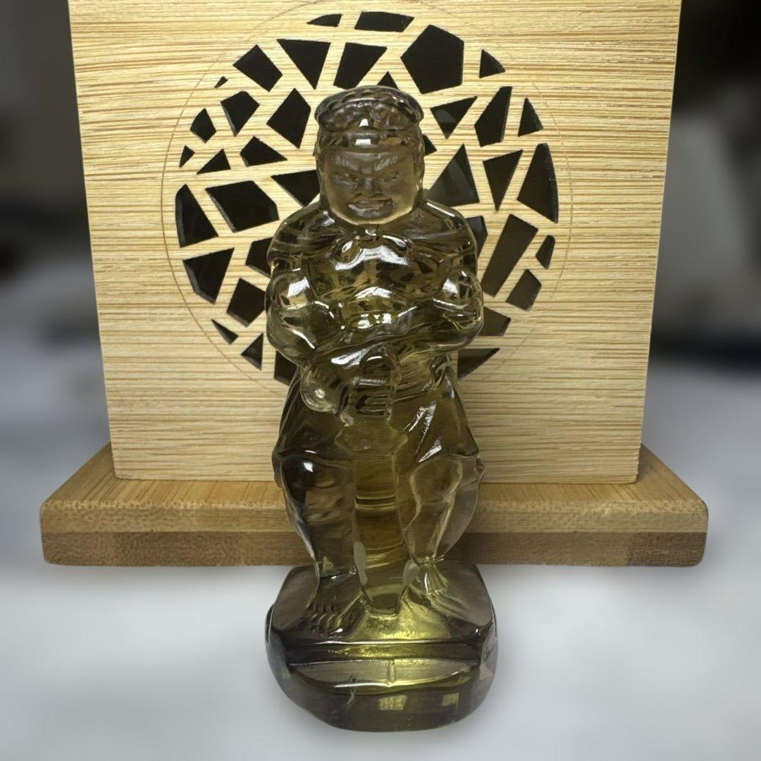 【高級品質】希少 スモーキーゼウスシトリン 不動明王 彫刻