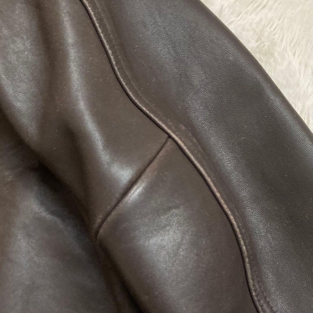 ✨羊革✨ダブルタップスWTAPS レザージャケット フライトジャケットA-2 茶