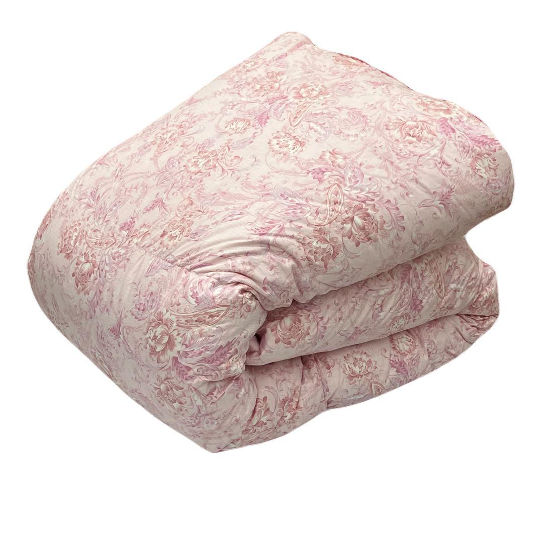 新品　シングルサイズ　羽毛掛け布団　羽毛ふとん　羽毛掛ふとん　羽毛布団　ピンク