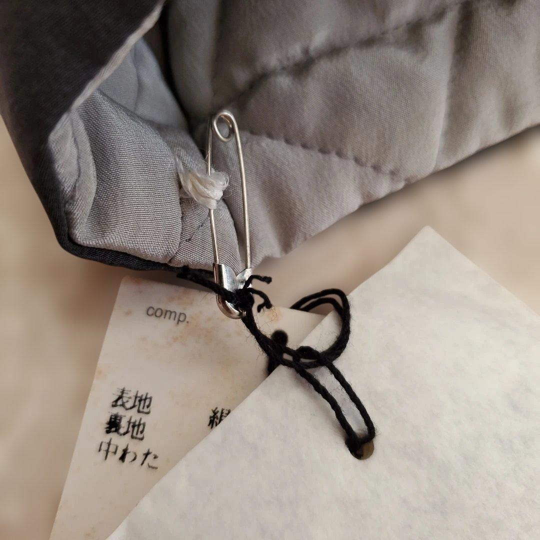 【新品未使用タグ付き】RENOWN　シルク素材 フード付 リバーシブル コート