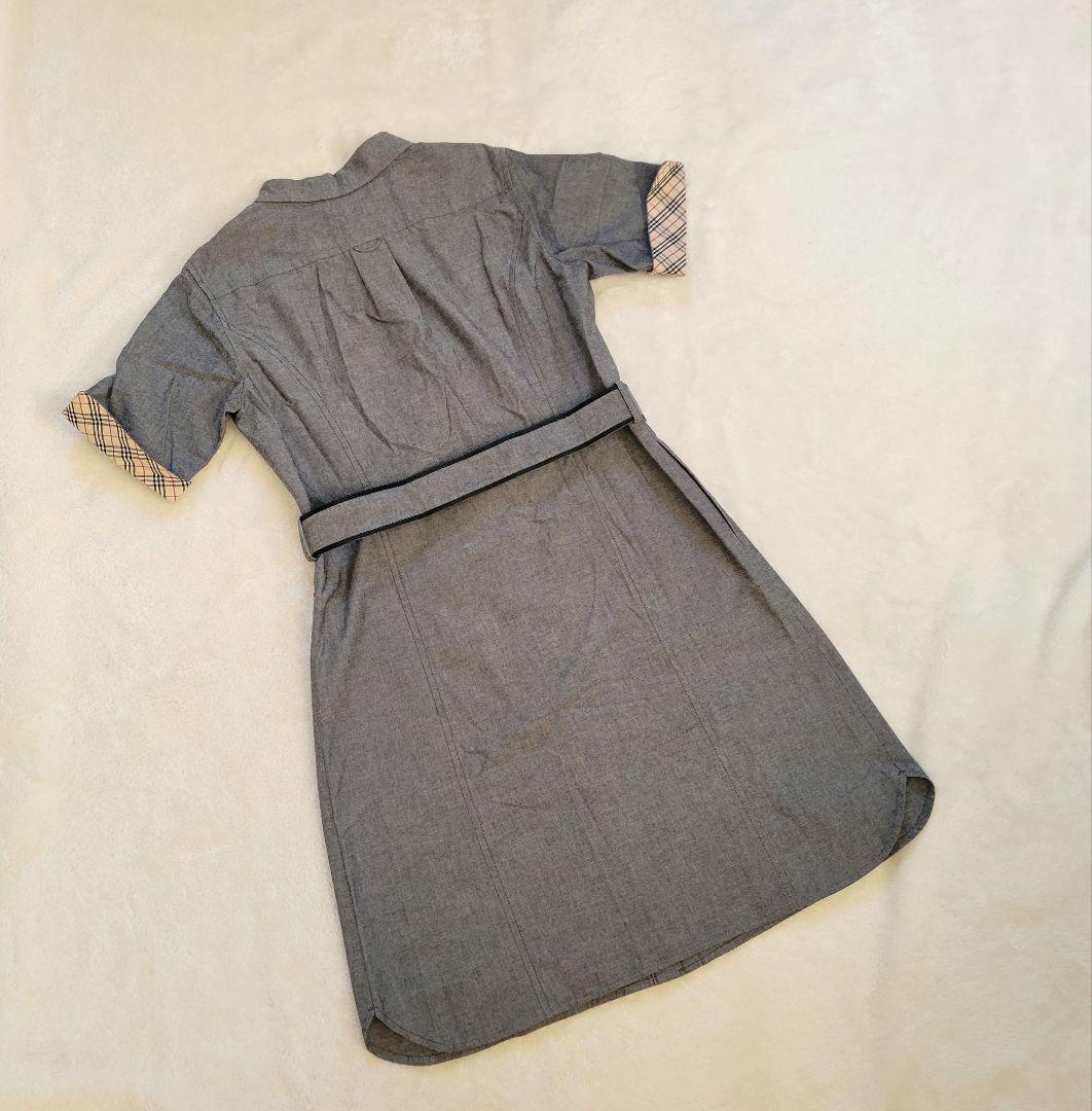 バーバリーロンドン ノバチェック 半袖ワンピース ベルト付き 150A