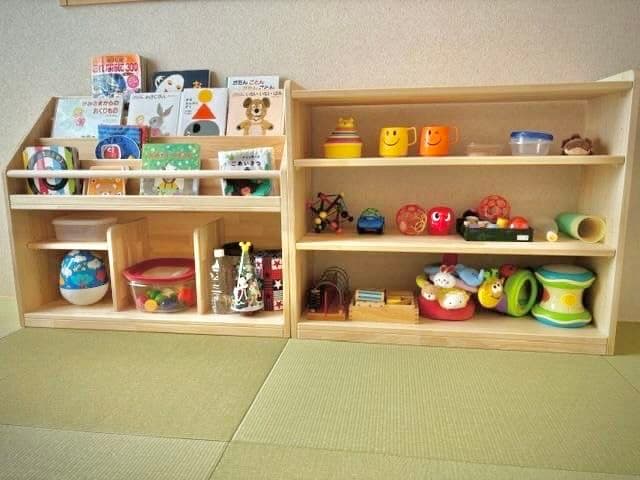 絵本棚、おもちゃ棚セット　60日発送