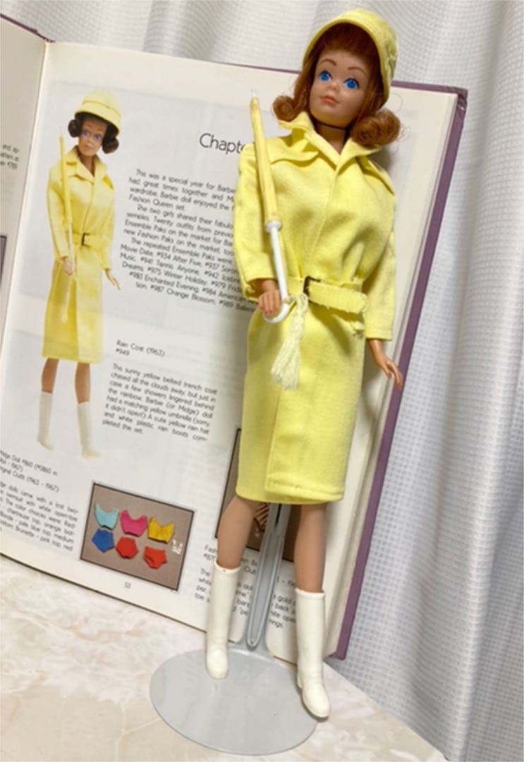 バービー　ビンテージ　ミッヂ　1963 + レインコート　レア