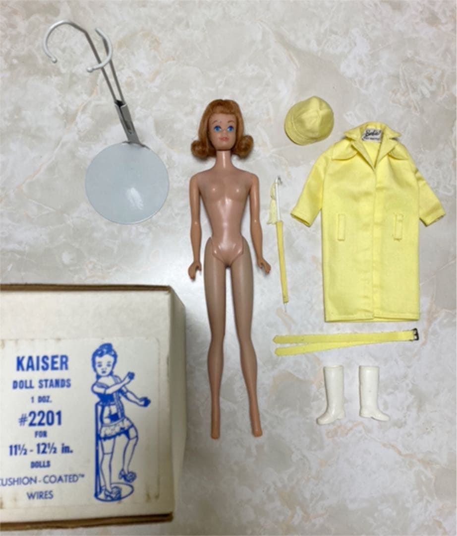 バービー　ビンテージ　ミッヂ　1963 + レインコート　レア