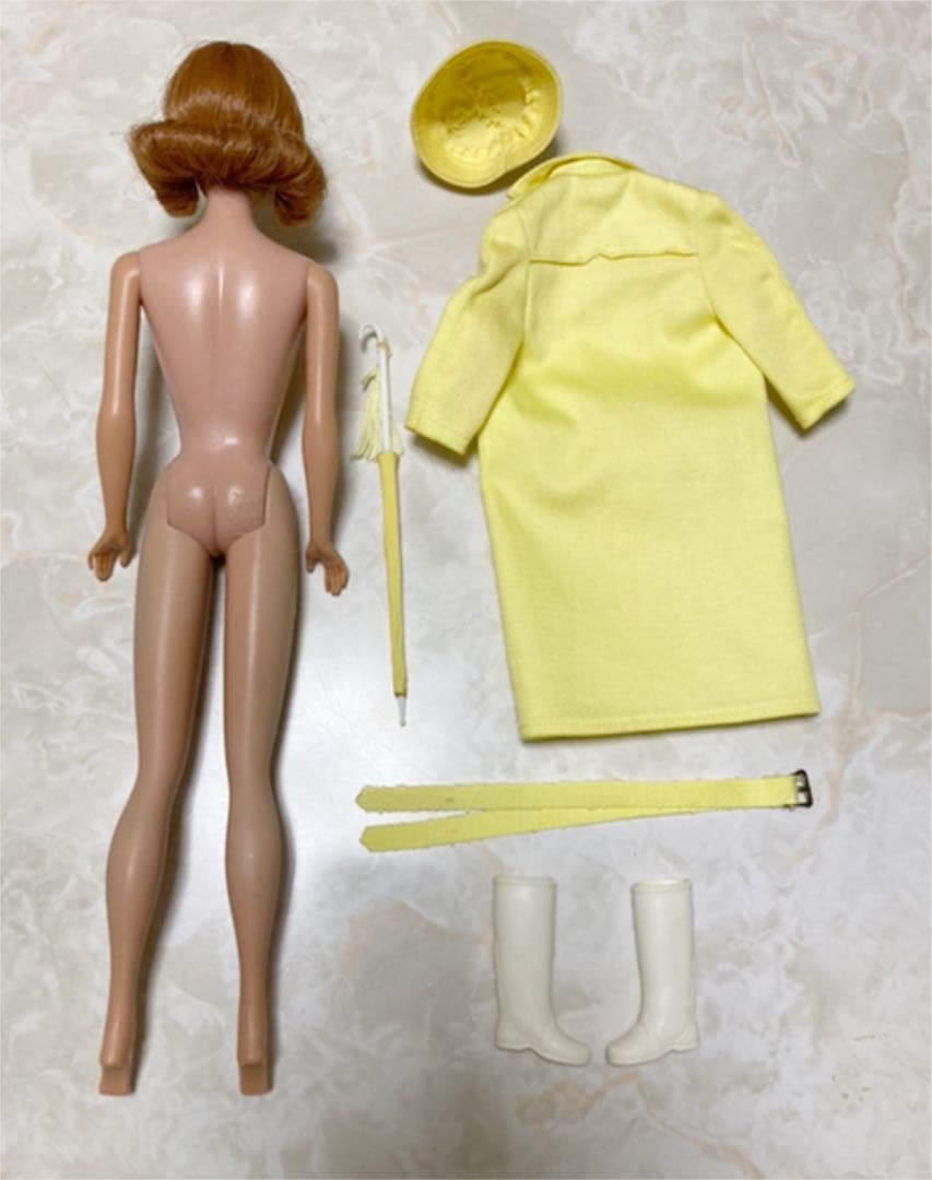 バービー　ビンテージ　ミッヂ　1963 + レインコート　レア