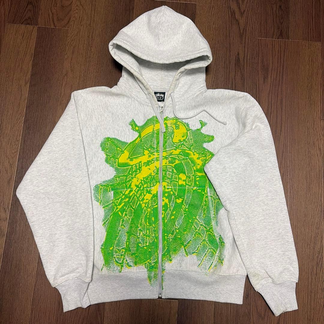 Stussy グレー フーディー Sサイズ