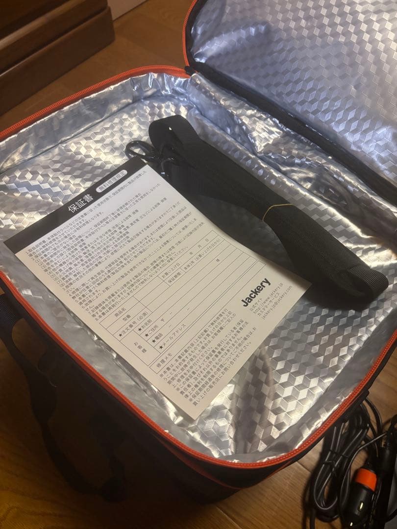 ［ジャンク品］ジャクリ1000 ポータブル電源　専用収納バック付