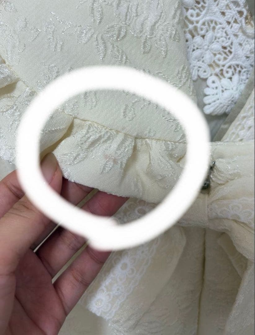 90㎝キャサリンコテージ　七五三 フラワーレース着物ワンピ＆被布セット