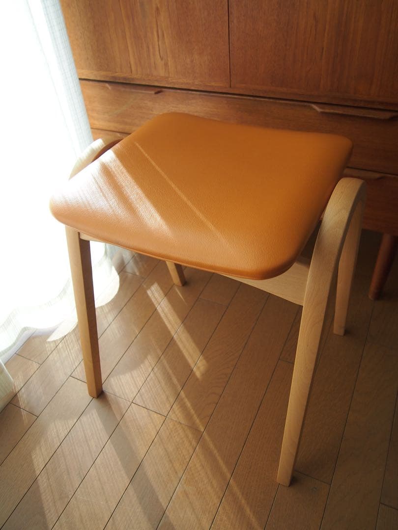 ミナペルホネン ハンドメイド 秋田木工 剣持スツール タンバリン 生地 チェア