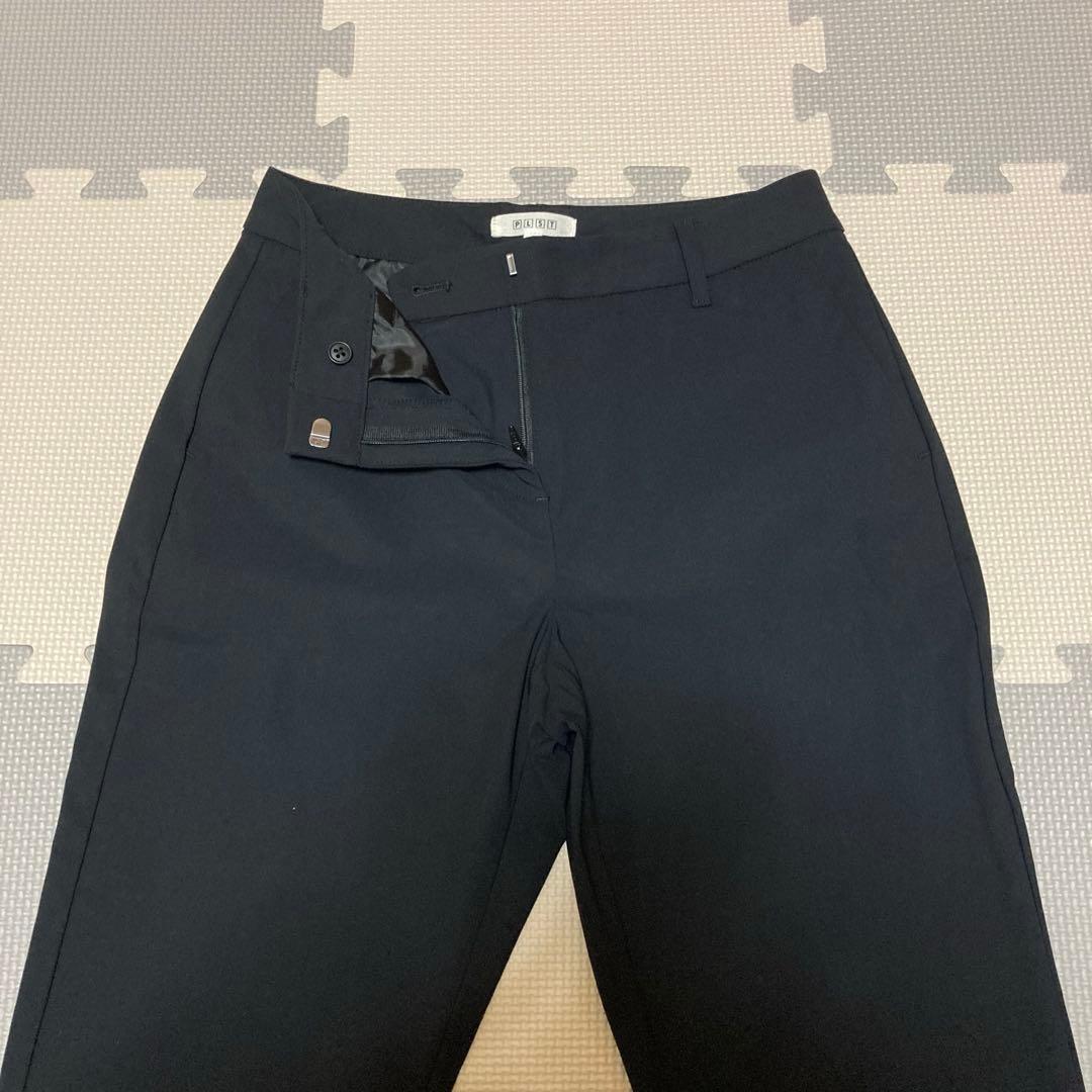 美品✨PLST プラステ パンツスーツ セットアップ ノーカラー ブラック S
