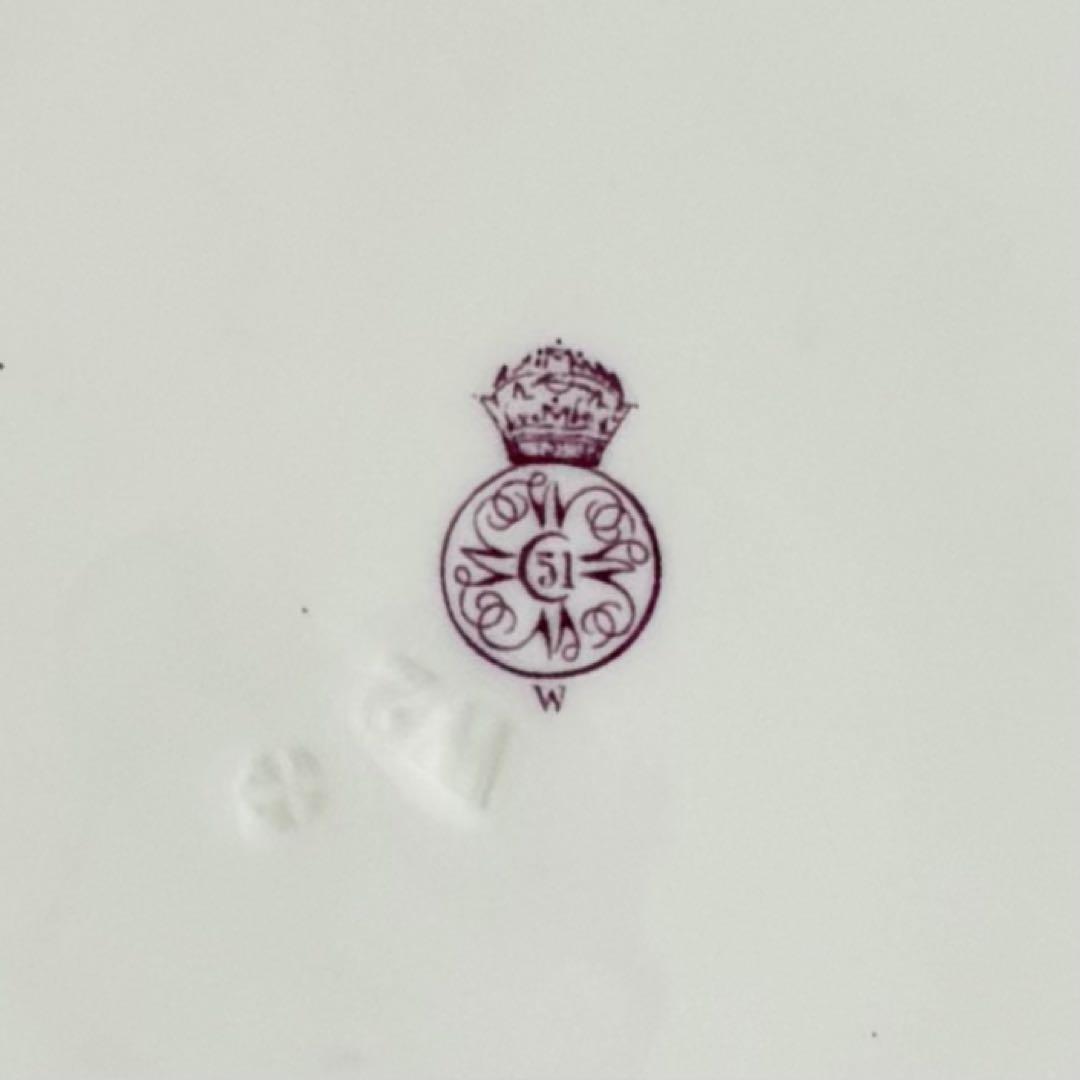 19世紀ヴィクトリア時代、サミュエル・アルコックの金彩プレート【稀少品・美術品】