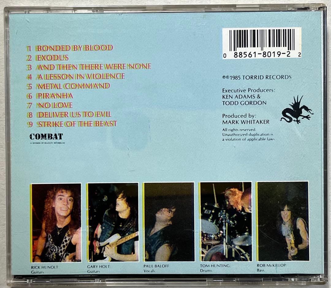 【希少CD】Exodus Bonded By Blood【1986】