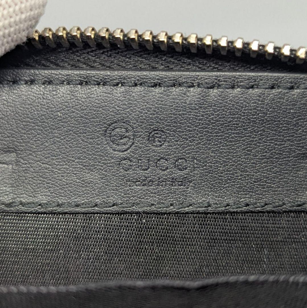 たくさん　グッチ　ケース　GG　マイクロシマ　ラウンドジップ　黒