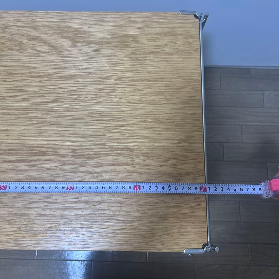 無印良品　ステンレスユニットシェルフ　オーク材