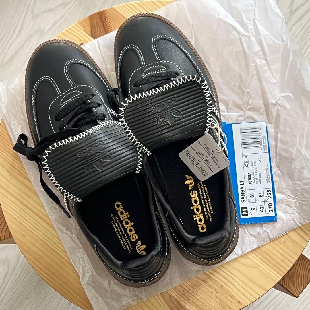 adidas Samba LT stitch core black27cm 新品