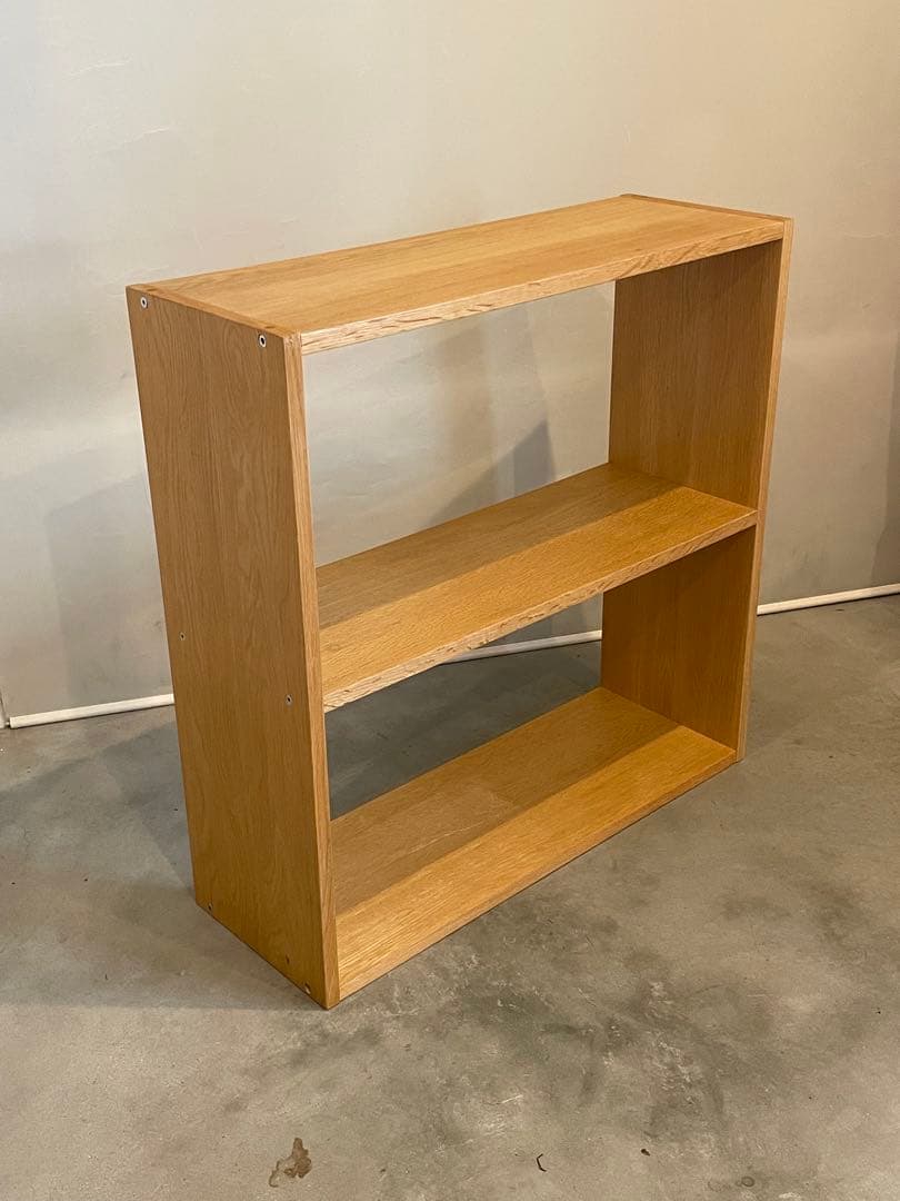 無印良品 スタッキングシェルフ 2段 ワイド オーク材 MUJI 本棚