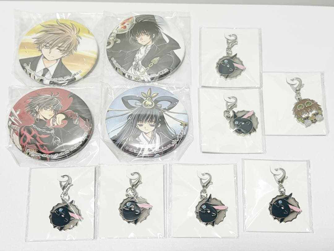CLAMP ツバサ 小狼 昴流 神威 知世姫 缶バッジ チャーム くじ引き堂