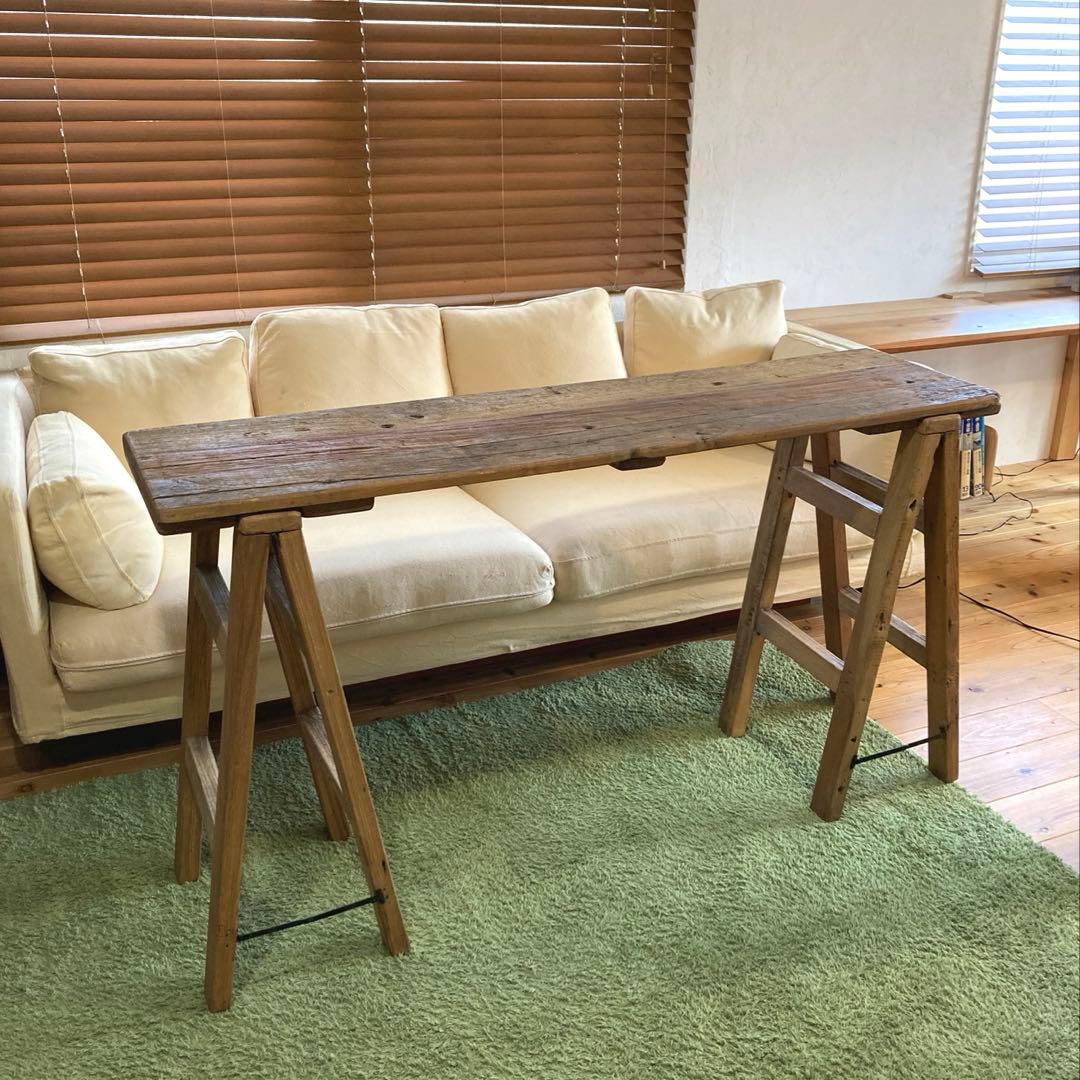 組み立て式　ビンテージ　折りたたみテーブル　アンティーク調