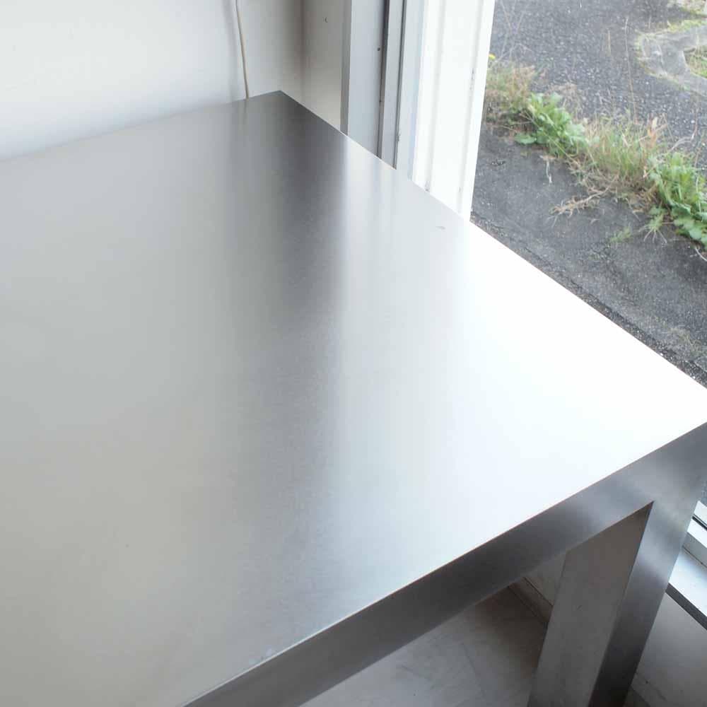 美品 トーヨーキッチンスタイル 銀嶺ステンレス ダイニングテーブルZR24173