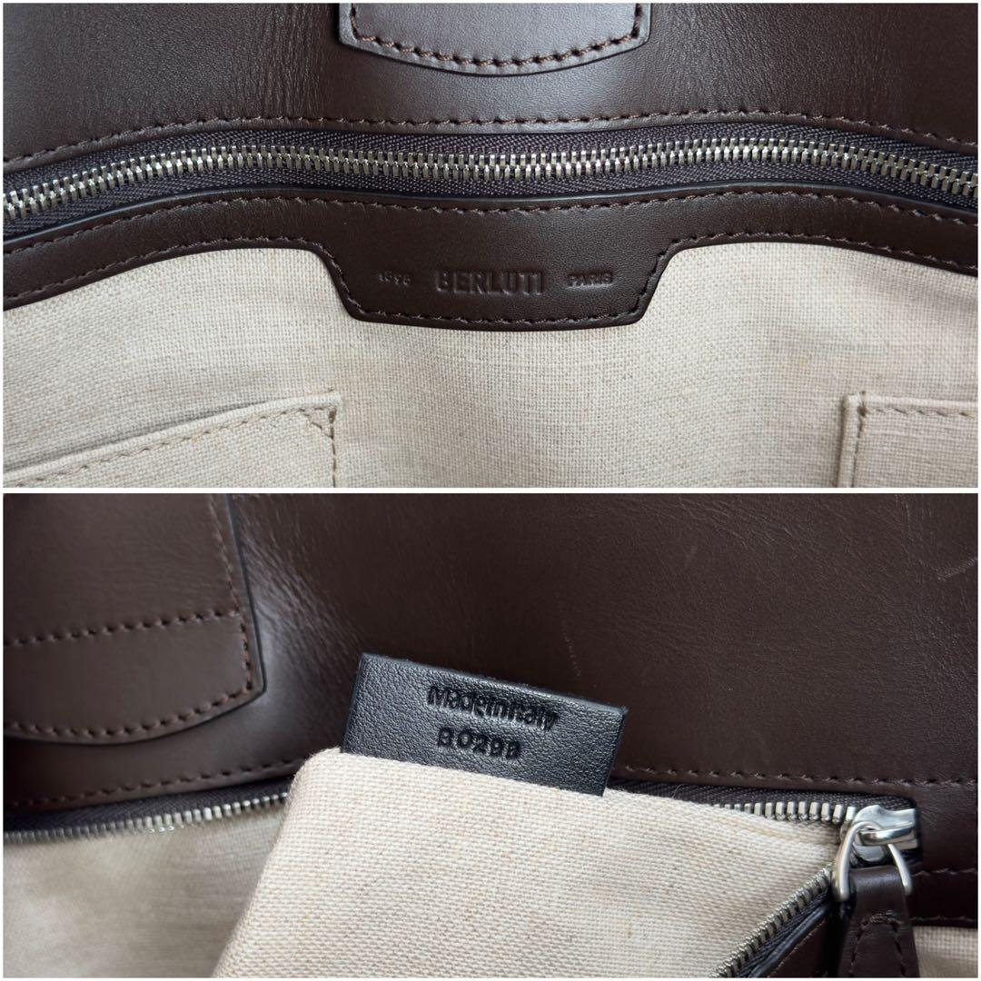 限定 定価49万円 ベルルッティ トゥジュールミニ スクリットレザートートバッグ
