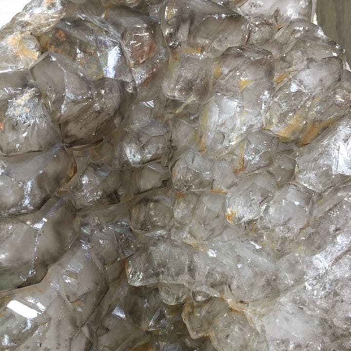 希少❗️新品❗️スモーキークオーツ　虹入り水晶　大粒クラスター