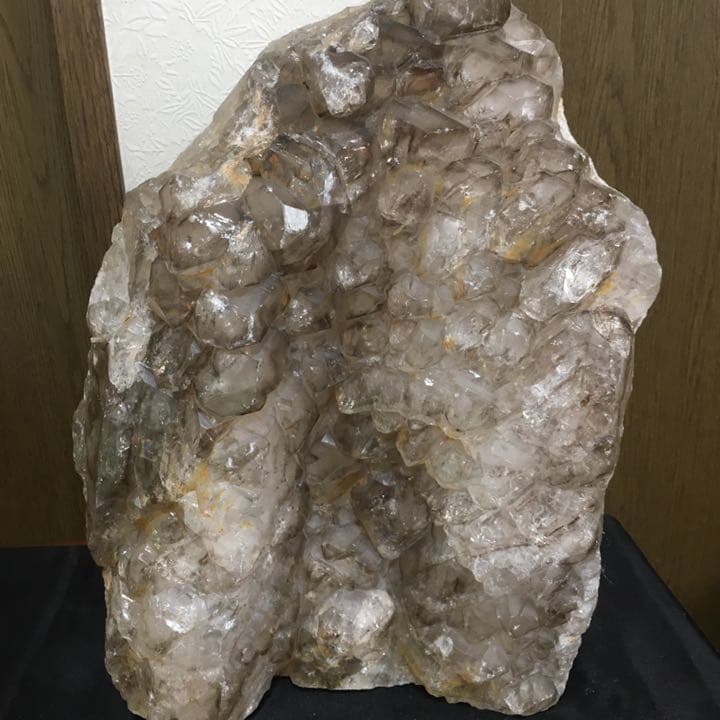 希少❗️新品❗️スモーキークオーツ　虹入り水晶　大粒クラスター