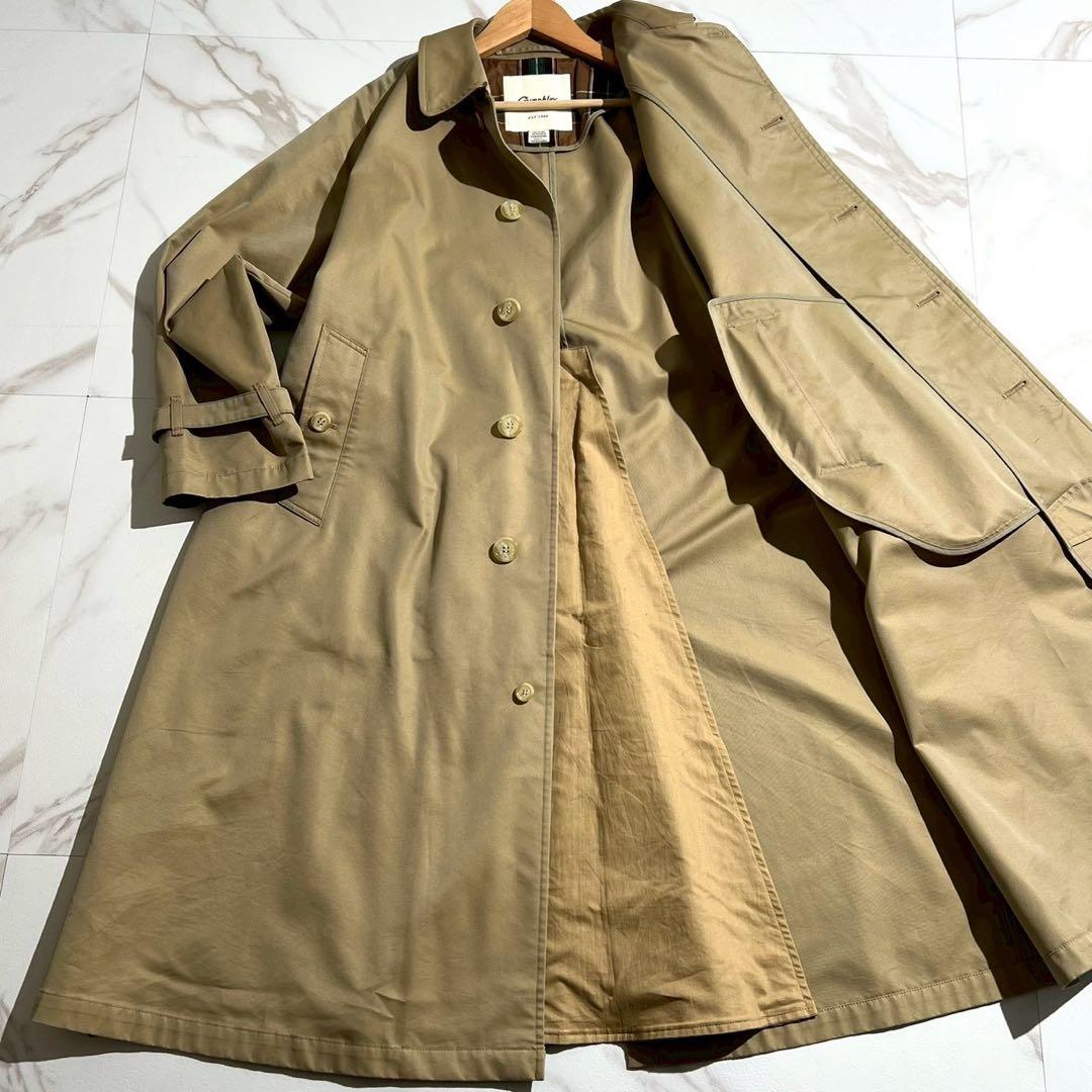 美品✨23AW ジムフレックス ベルテッド バルマカーンコート チェック L