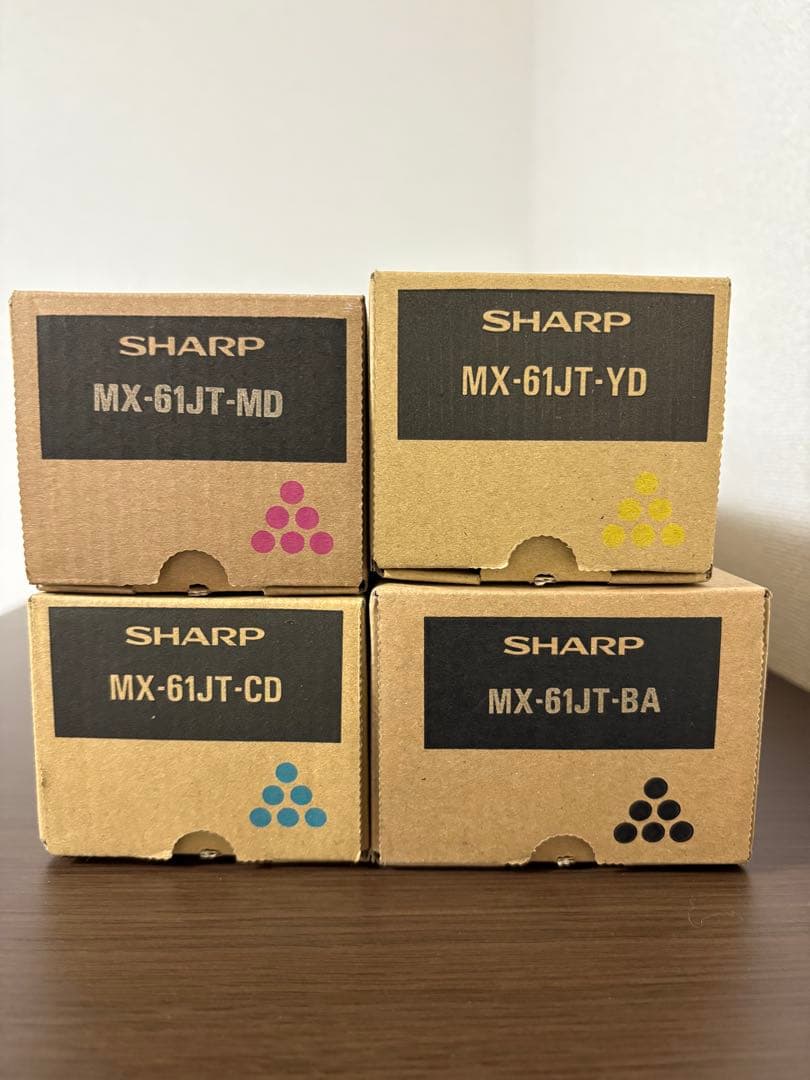 SHARP シャープ　MX-61JT トナーカートリッジ 4色セット　新品