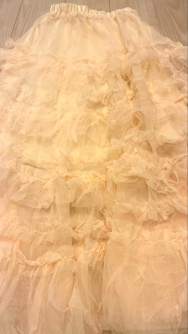 Acka. tulle long skirt size0 新品タグ付き