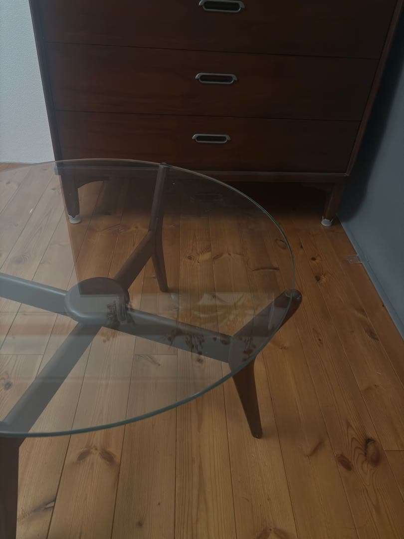 ［引取り限定] チーク　ラウンドテーブル