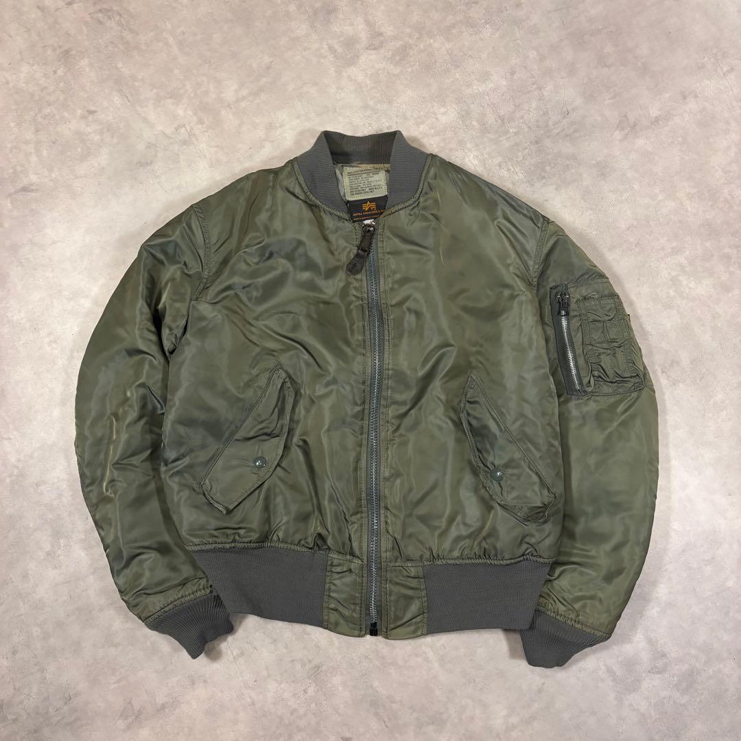 USA製 ALPHA アルファ MA-1 flight jacket M