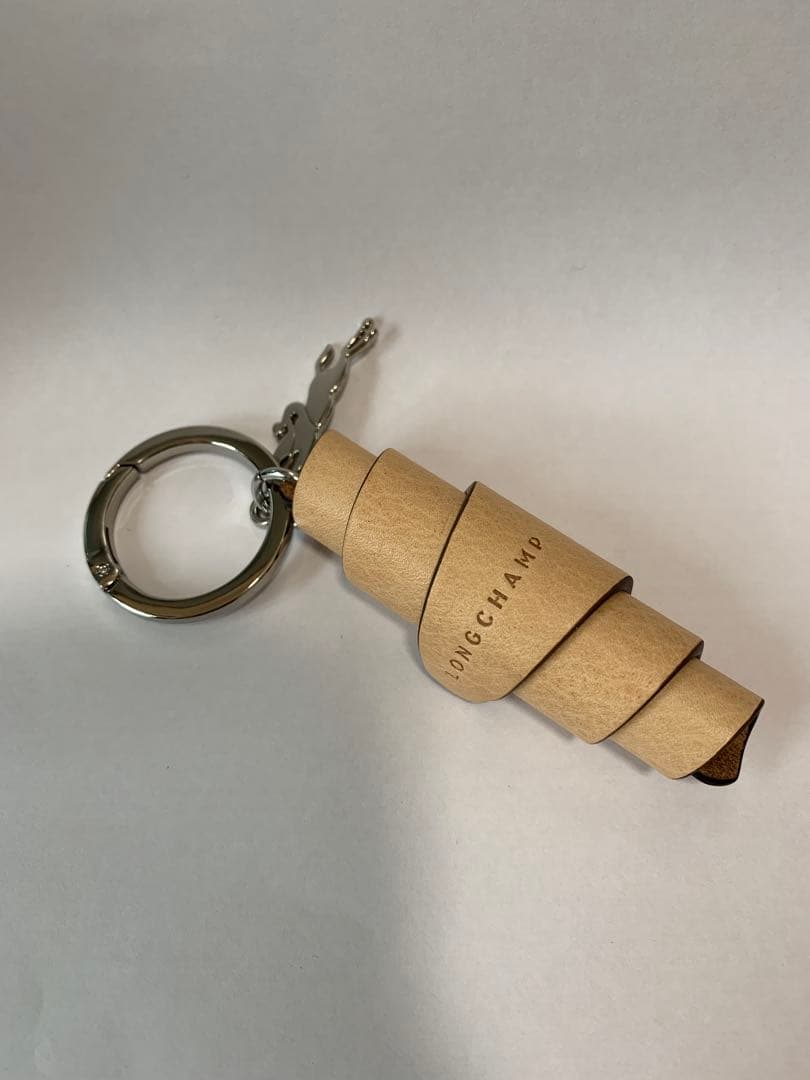 【未使用品】LONGCHAMP キーリング ヴェジェタル - レザーチャーム
