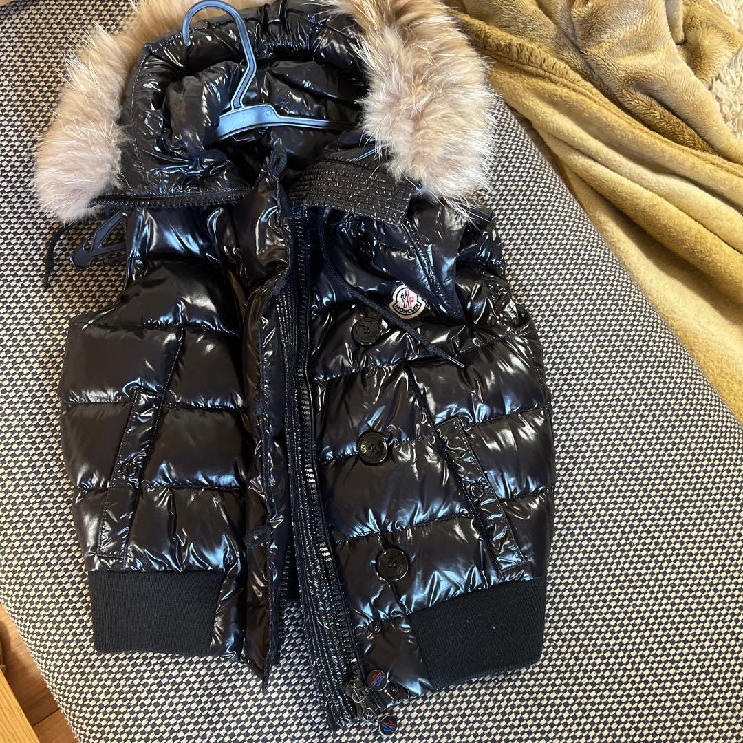 モンクレール　ファー付きダウンジャケット　S