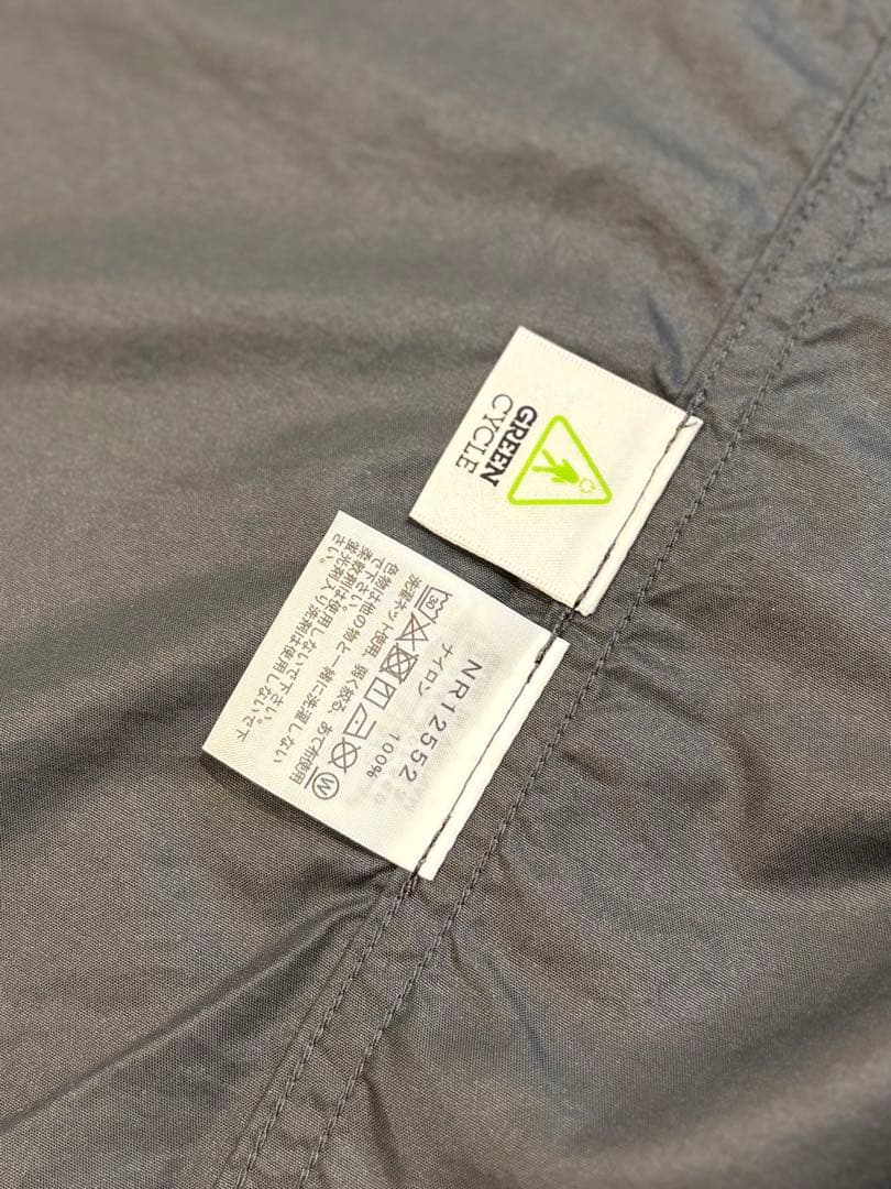 最終価格THE NORTH FACE ナイロンシャツ 黒/グレー XL