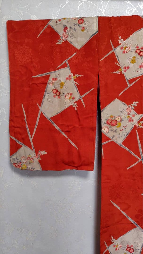 RK331アンティーク子供着物ジュニアサイズ着丈144センチ裄丈63正絹美品