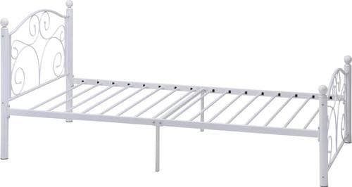 【新品・送料無料】パイプシングルベッド　Ｂ０２６Ｔ（１５０７Ｔ）　ＷＨ