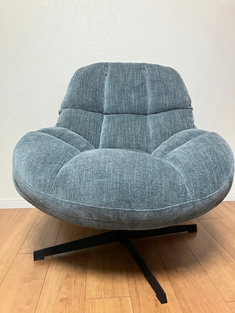 モダン スワベルチェア グレー