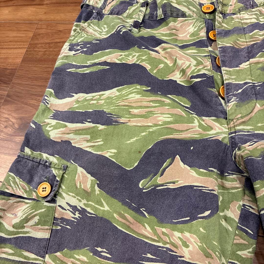 k*7様 80s ベトナム タイガーストライプパンツ Lサイズ タイガーカモ ビ