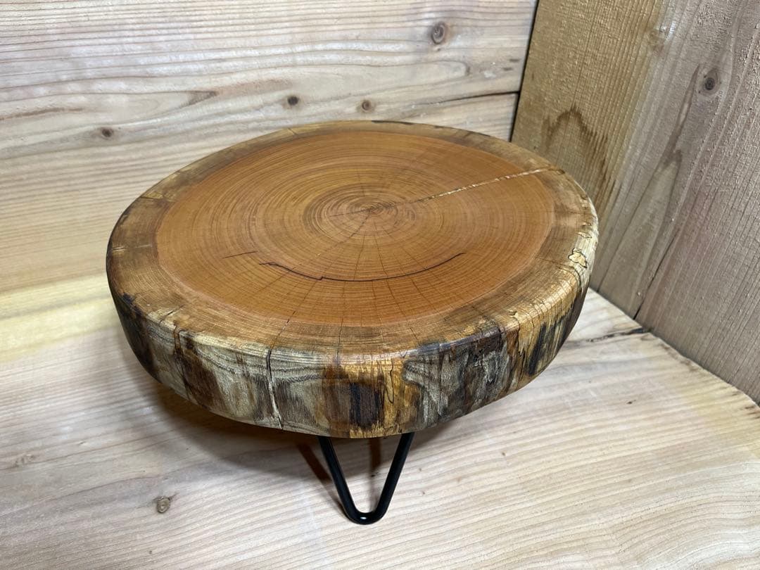 ローテーブル　ケヤキ　欅　輪切り　一枚板　サイドテーブル　ちゃぶ台 テーブル