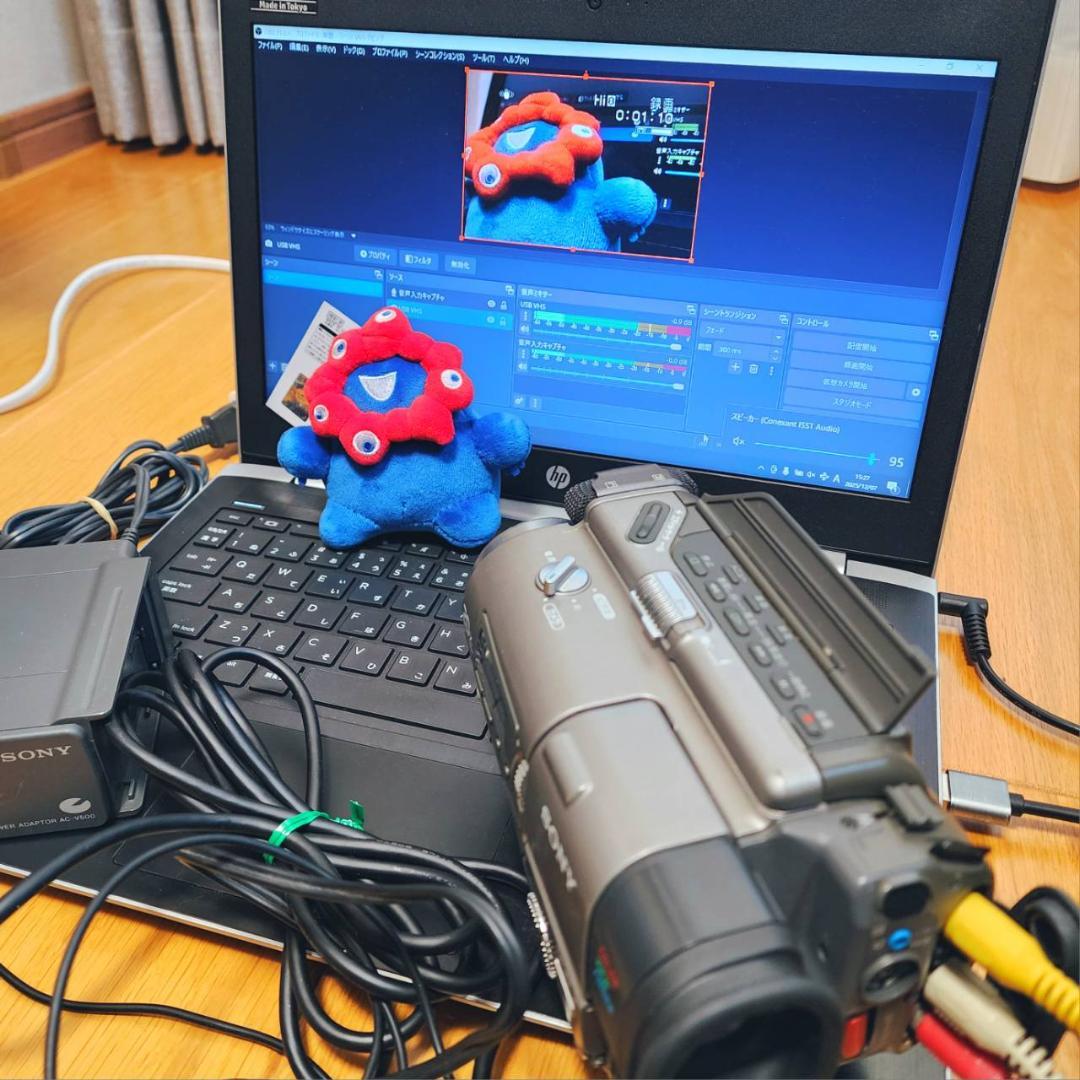 【動作確認済】SONY 8ミリ Hi8 高画質 ビデオカメラ ACアダプタセット