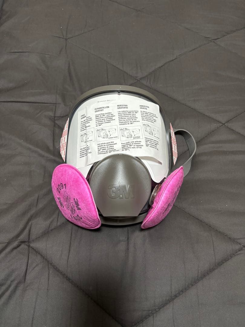 3M 防塵マスク 1091 グレー/ピンク