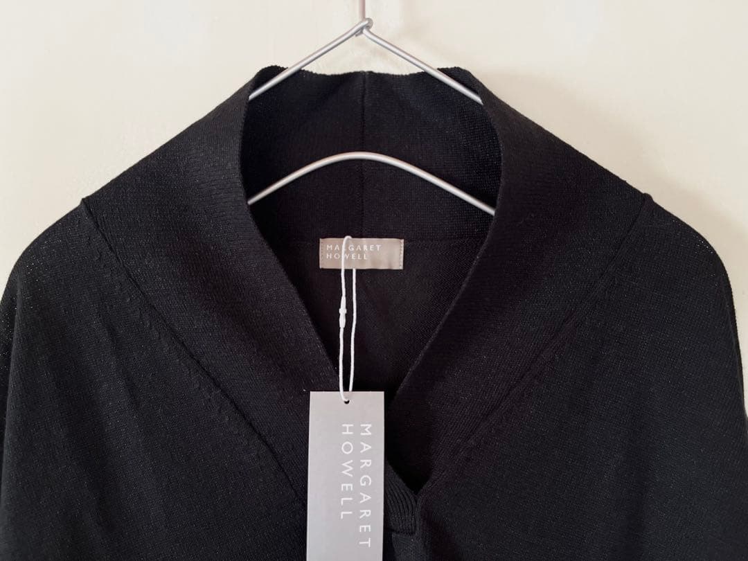 新品タグ付 マーガレットハウエル コットンリネンショールカラーニット2.9万