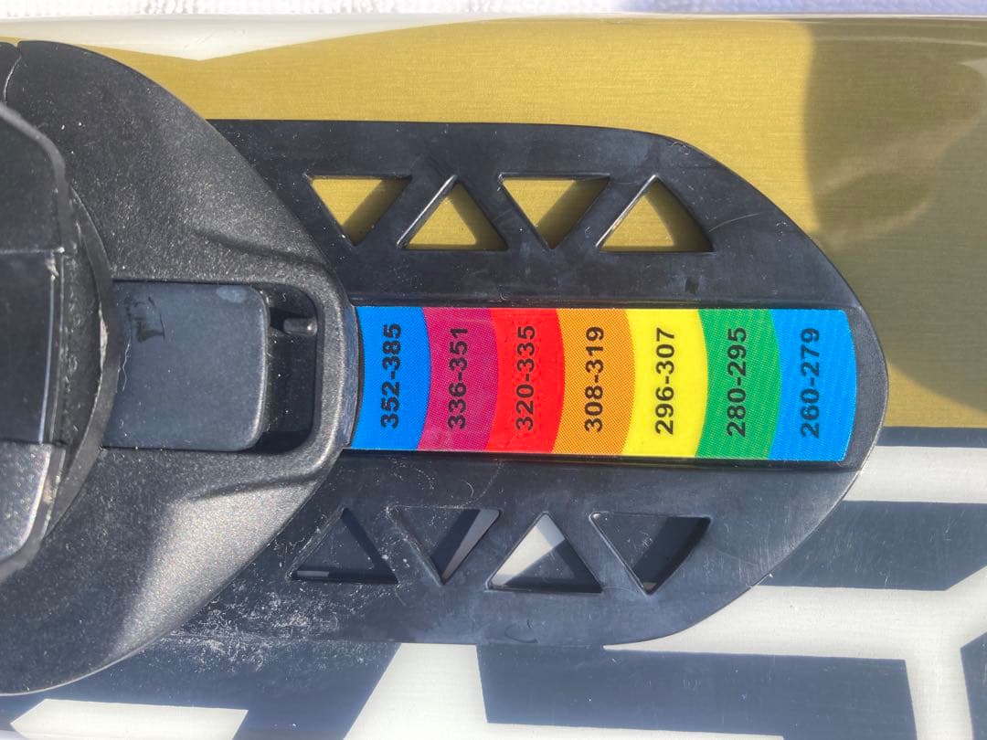 ショートスキー　(ファン)ボードと解放ビィンディング のセット SALOMON