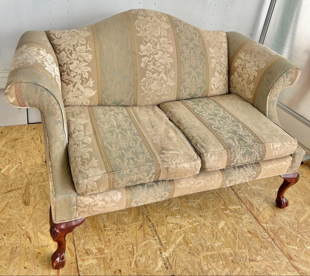 523 チェア イーセンアーレン ソファ 3人 猫脚 クラシック 大塚家具　b